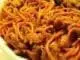 Spaghettis à l'aubergine et aux tomates