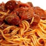 Spaghettis au chorizo
