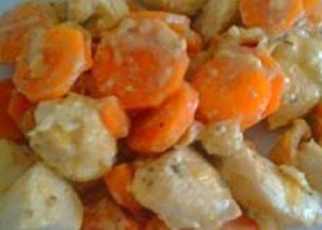 Escalope de poulet aux carottes